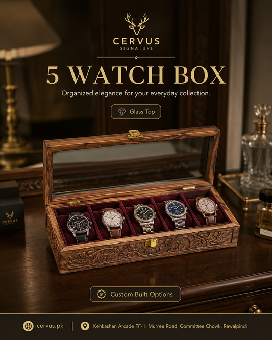 5 slot watch box