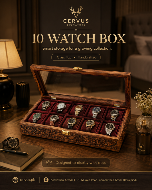 10 Slot Watch Box
