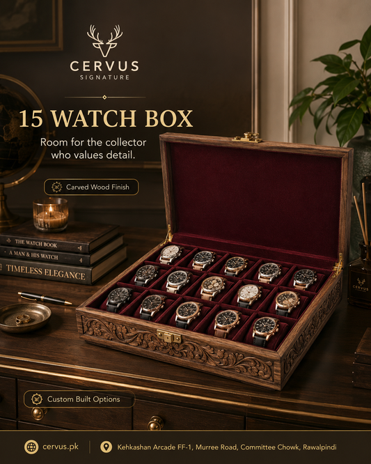 15 slot watch box