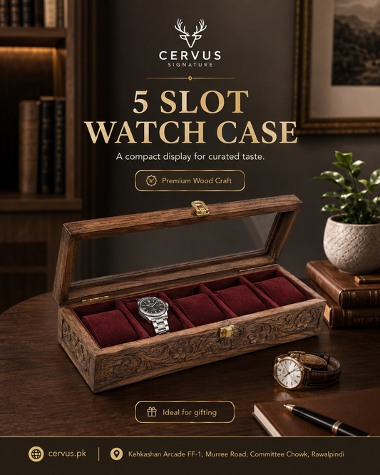 5 slot watch box