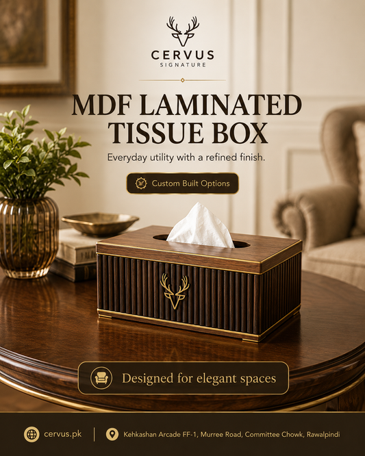 MDF laminated Tissue Box Holder